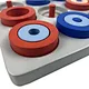 play tic tac toe game wood board xo game