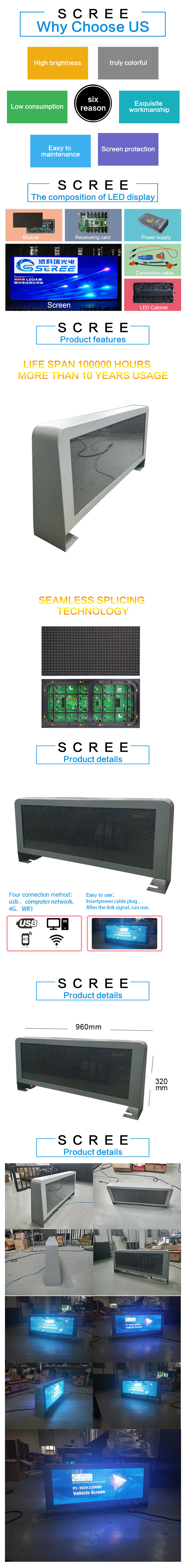 car led display,taxi top advertising led screen,Taxi top led screens