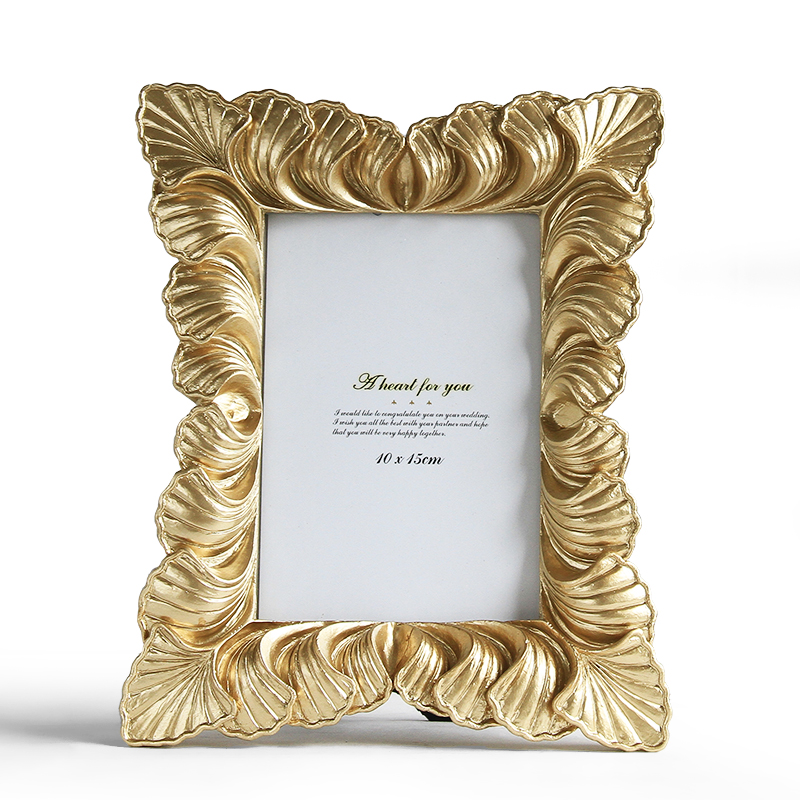 Unique golden leaves Photo Frame 10x15cm Delicate Picture Frame Decorative Frame for Home Use