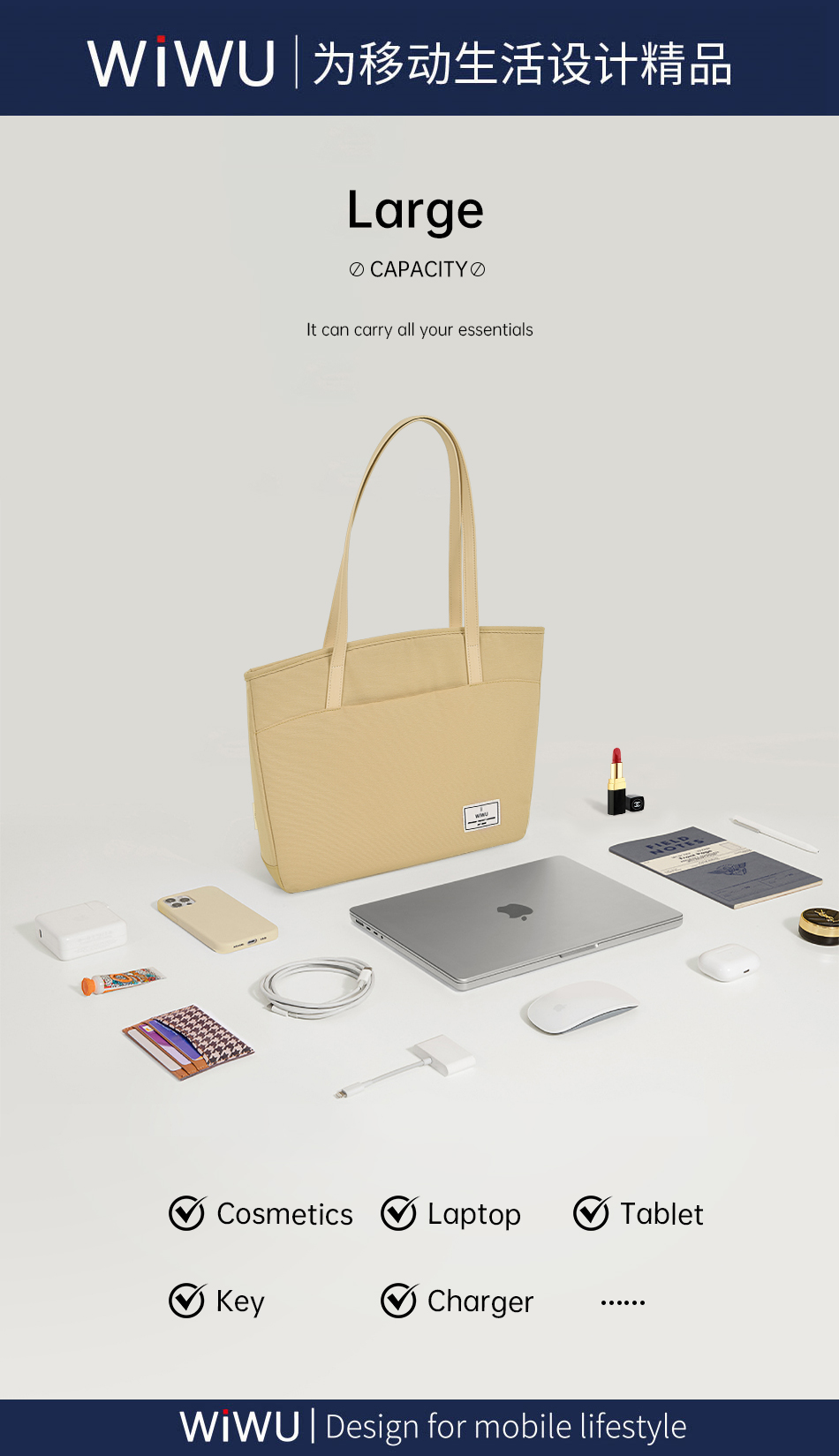 Ora Tote Ladies Tote Bag Customize Tote Bag Women's Handbag WiWU