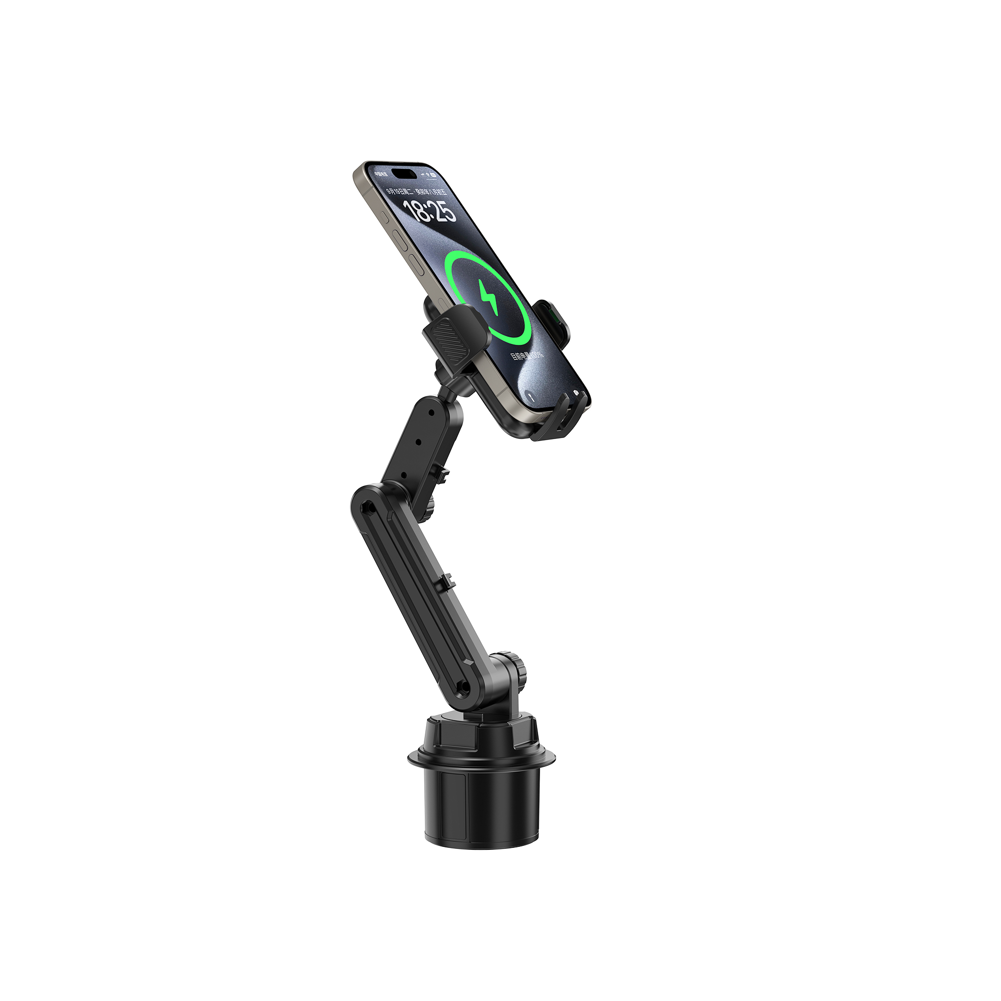 Gadgetoo Wiwu Wi-Ch059 Gentleman Car Mount | 360° Adjustable Cup Holder Phone Stand