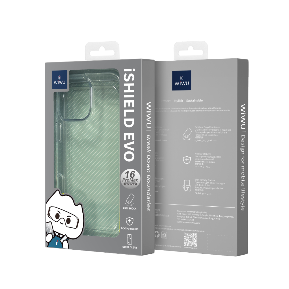 TPU phone case , protective phone case for ip16 , full protection phone  back cover - wiwu