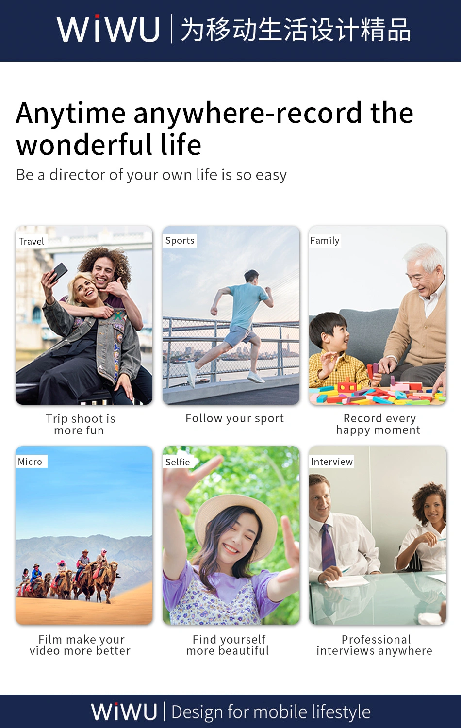 WiWU S5B 3-Axis Gimbal Stabilizer