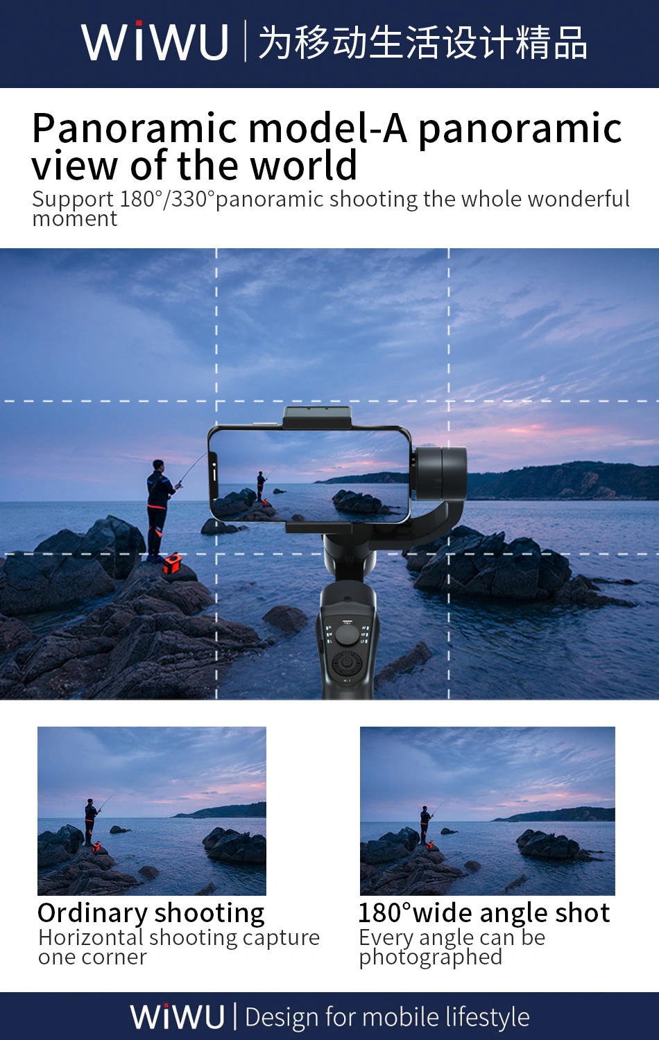 WiWU S5B 3-Axis Gimbal Stabilizer