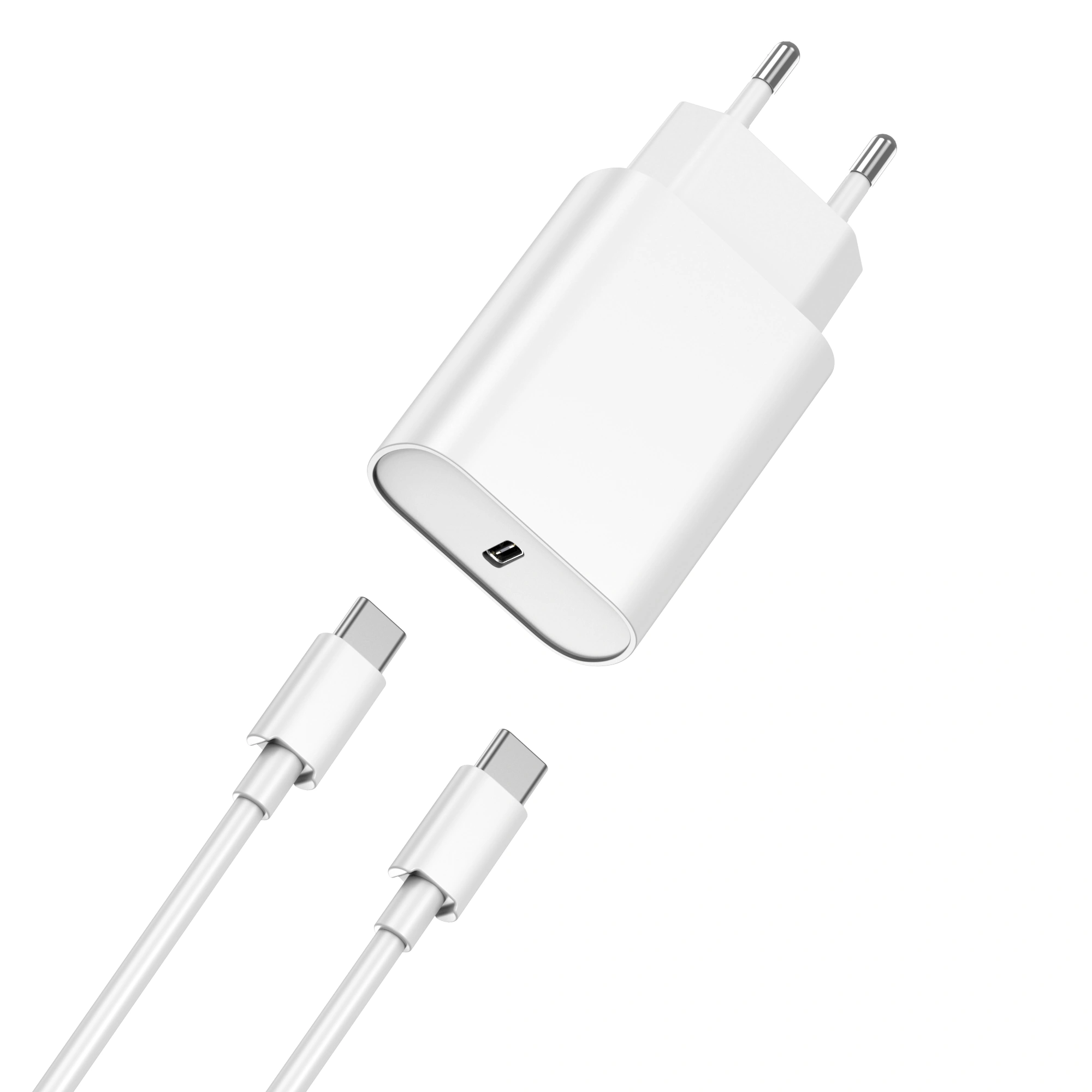 Wall Charger with 20W PD Single Port USB Wall Plug 3 Pack Travel Black White Charging Adapter Compatible iPhone,Samsung Galaxy