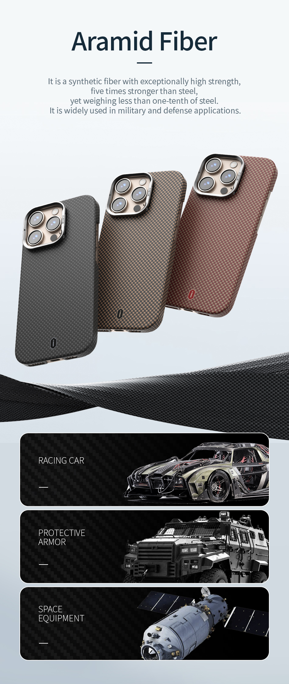 ốp lưng điện thoại sợi aramid