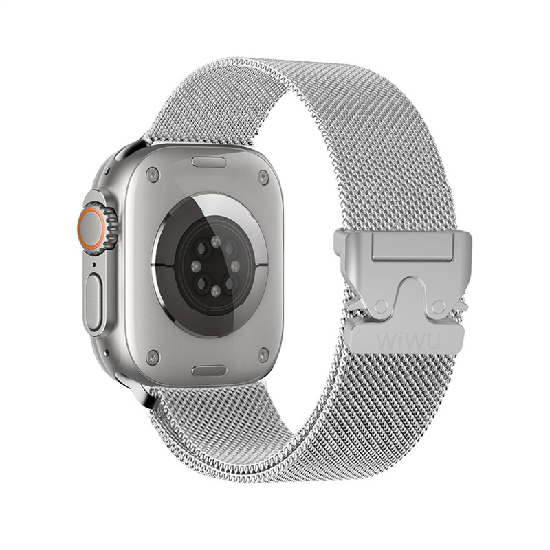 silver apple watch band