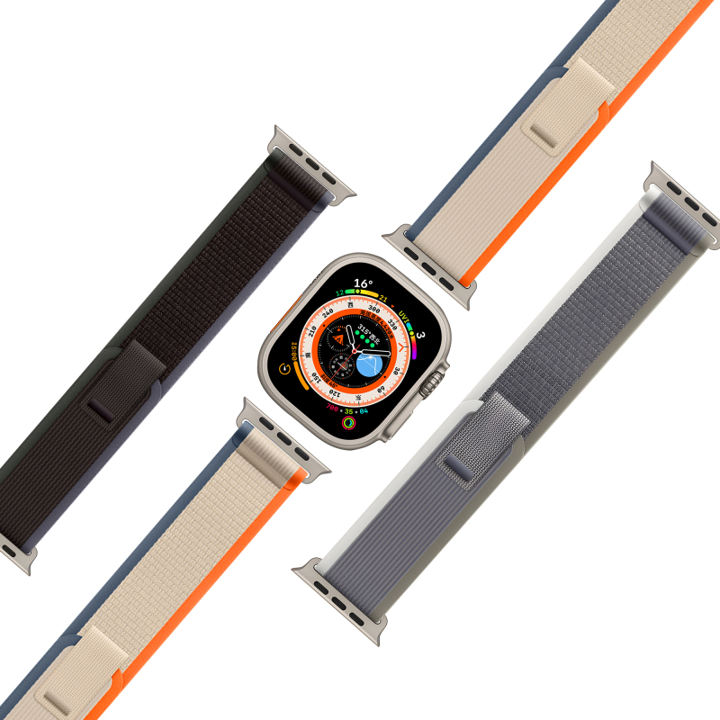 Nylon loop watch band for apple watch , durable nylon watch