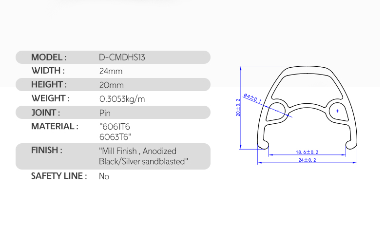 aluminum rim profile,bicycle rim