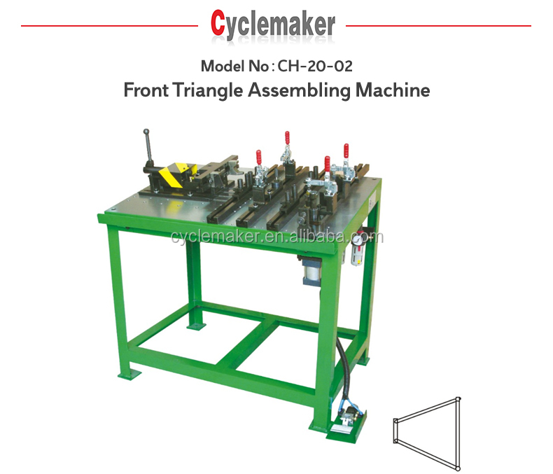 bicycle front triangle assembling machine,bicycle frame