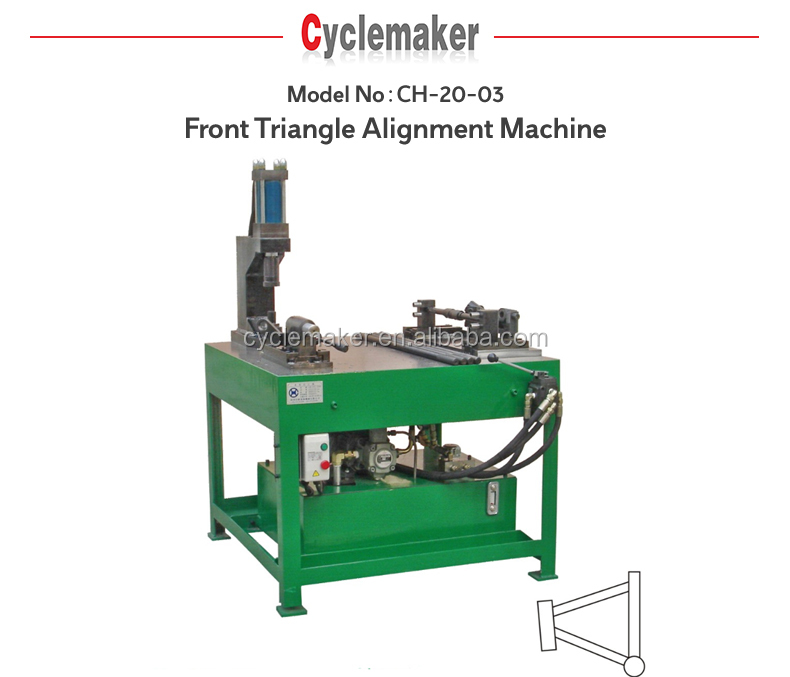 bicycle front triangle alignment machine,bicycle frame