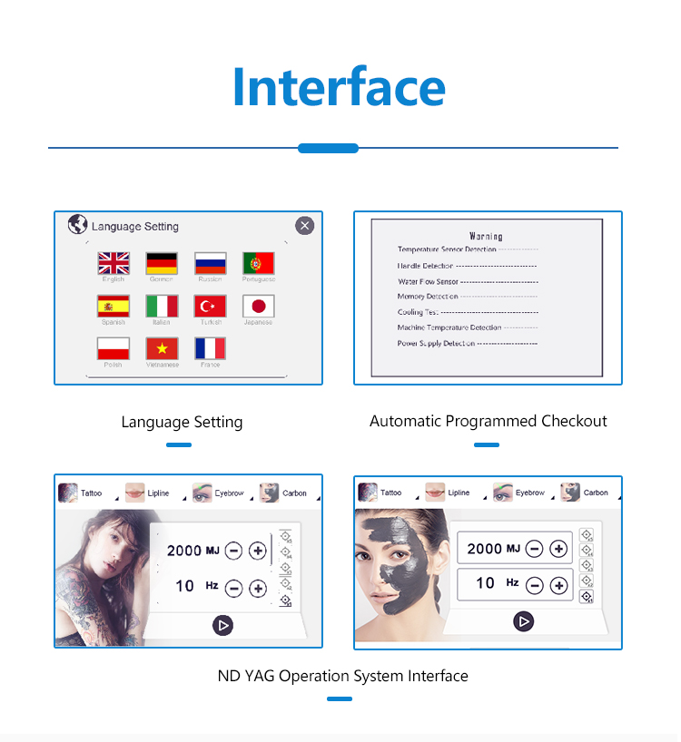 Q Switched Nd Yag Laser Tattoo Removal Machine