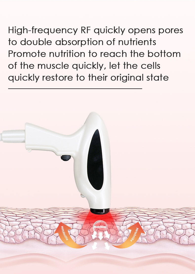Radio frequency skin tightening machine