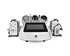 Ultrasonic liposuction Cavitation 8 Pads  Vacuum RF Slimming device