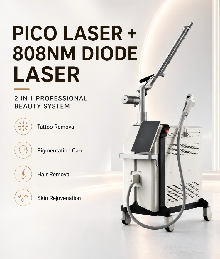 pico 808 diode laser hair tattoo removal machine