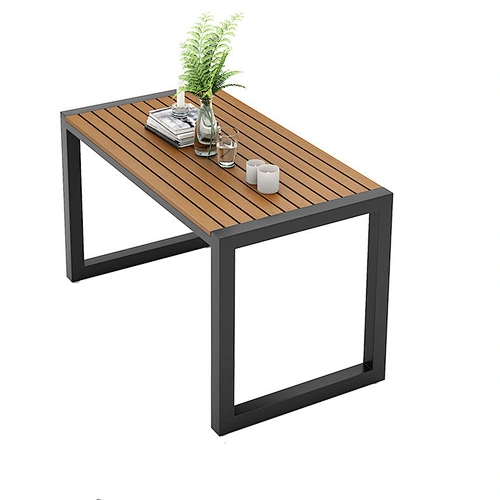 Kunststoff-Holz-Tisch