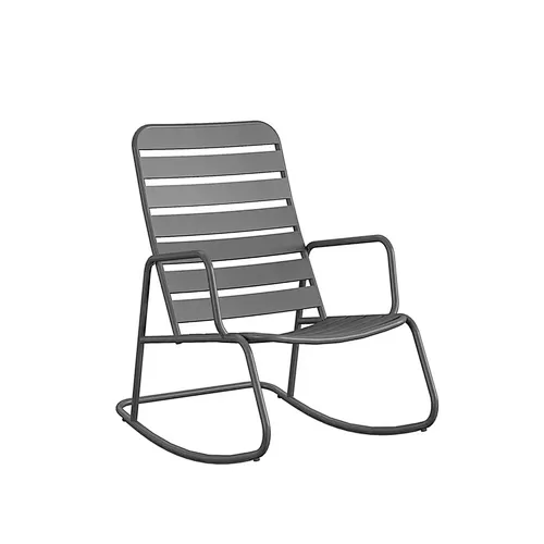 Rocking Steel Chair for Outdoor Leisure