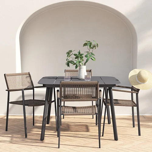 Juego de mesa de comedor de cuerda