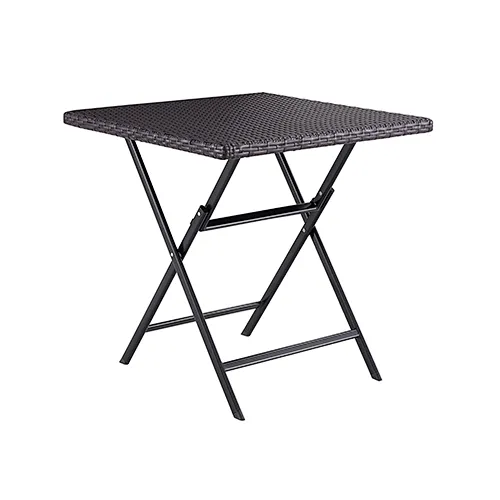Rattan-Klapptisch