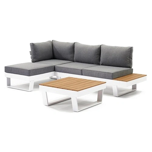 Plastic Wood 3pc Garden Sofa Set