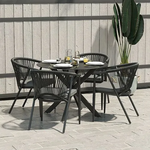 Juego de mesa de comedor de cuerda