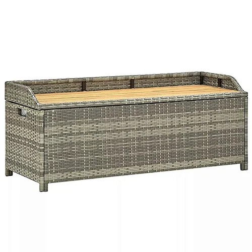 Banc en rotin avec rangement