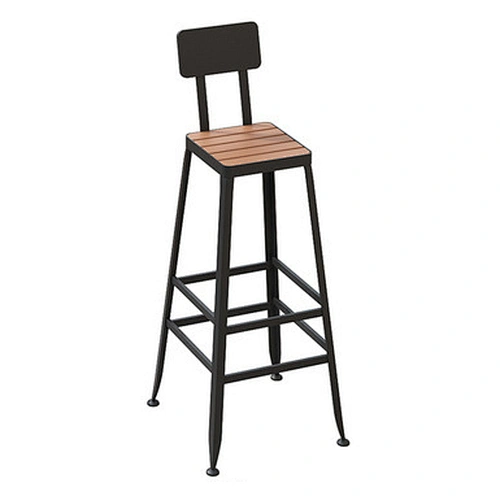 Plastic Wood Bar Stool