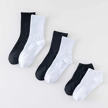 Breathable crew socks for men women