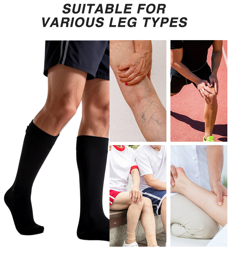 Compression Socks with Zipper