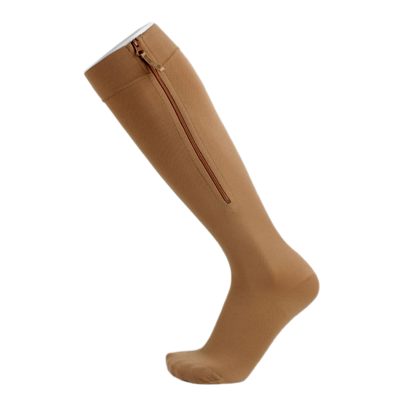 Side Zipper Compression Socks
