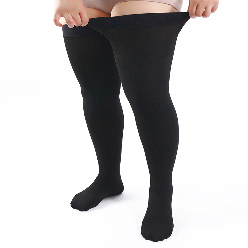 Plus-size Medical Thigh-high Socks