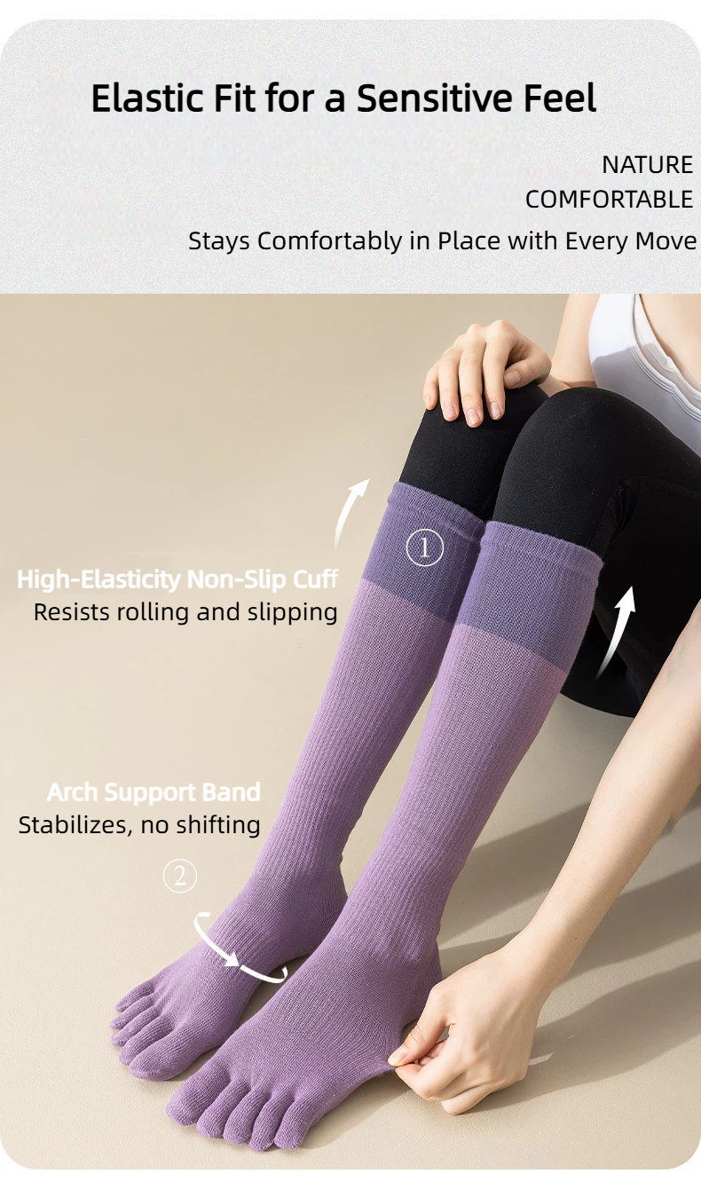 Colorful Gradient Yoga Socks