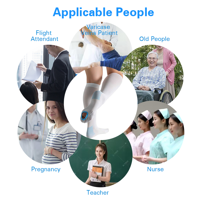 Open-Toe Compression Stockings