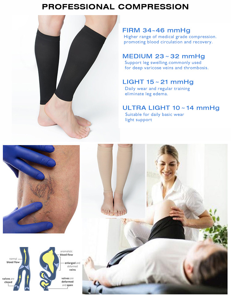 Wide Calf Compression Sleeves