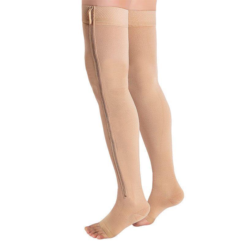 Thigh-high Open Toe Stocking