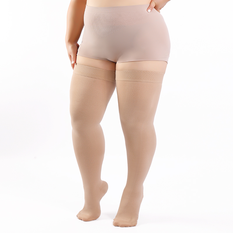 Plus-size Medical Thigh-high Socks