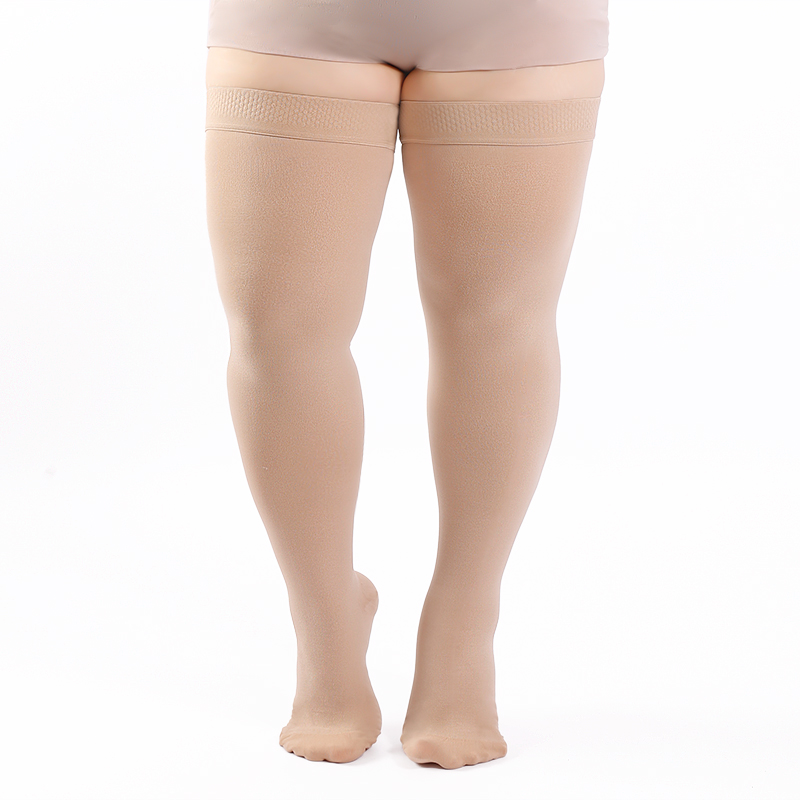 Plus-size Medical Thigh-high Socks