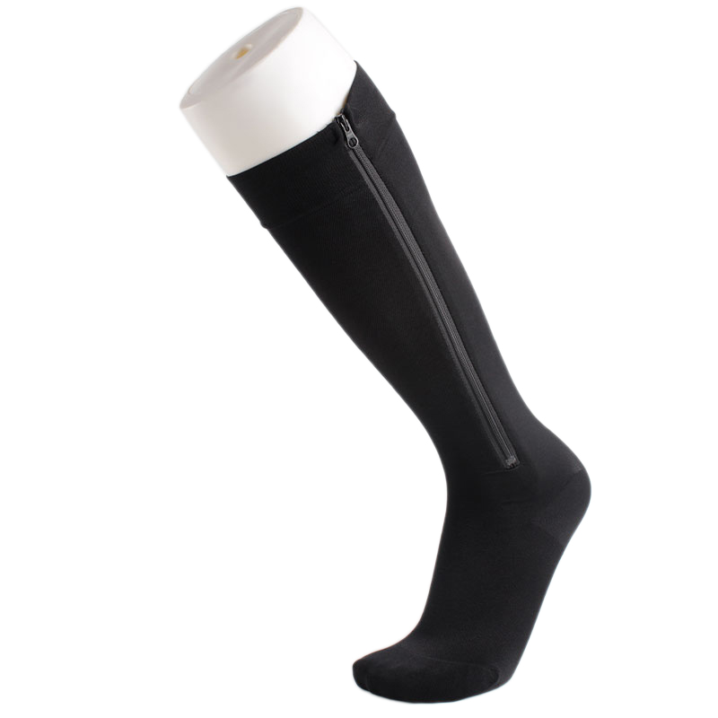 Side Zipper Compression Socks