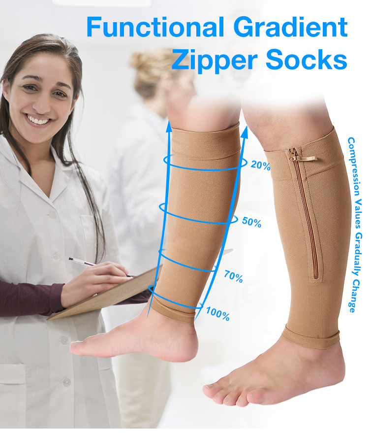 Varicose Veins Socks with Zipper