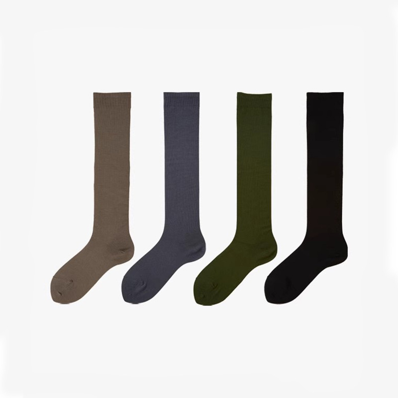 Custom Solid Color Calf Socks