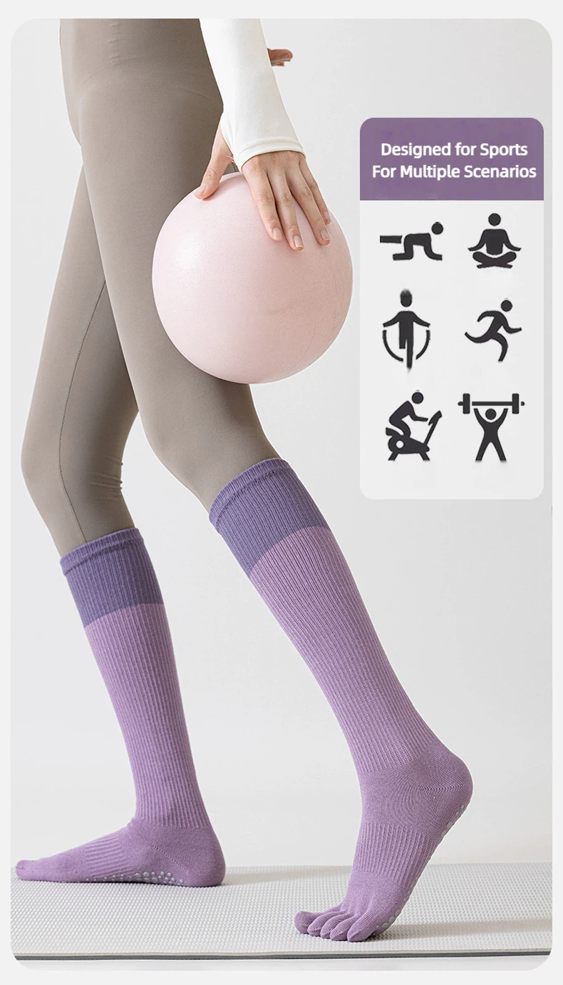 Colorful Gradient Yoga Socks