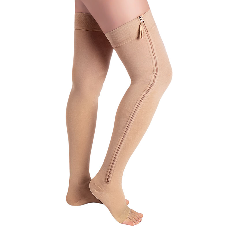 Thigh-high Open Toe Stocking
