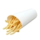 White cardstock closed wrap cup