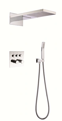Three functions built-In Wall thermostatic shower  Mixer
