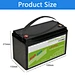 Safety Deep Cycle Lifepo4 100ah 12.8 Volts Lithium Battery