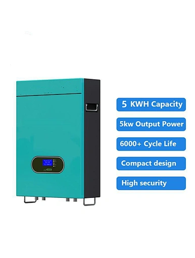 Solar Energy System 5kw power wall lithium battery wall mouted lifepo4 battery