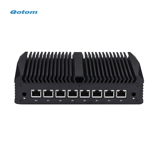Qotom Barebone System Pfsense Mini PC 8 I211-AT Gigabit Ethernet RJ45 LAN NIC Fanless Firewall Router PC Mini