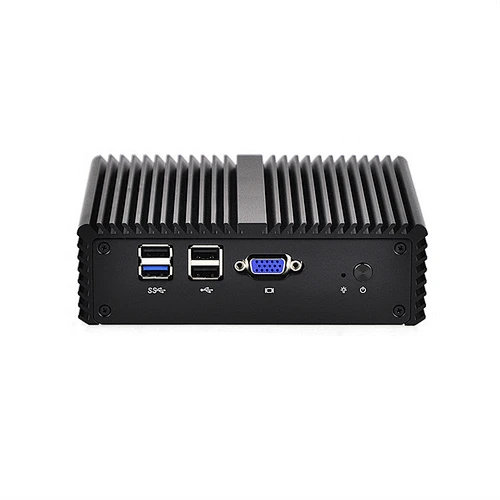 Qotom 4 Nic Quad core J1900 Ubuntu pfSense CentOS 12V DC x86 Barebone fanless desktop computer mini pc
