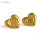 JINYOU 871 Metal Waterproof Cast Stainless Steel Gold Heart Stud Earrings Jewelry 2022 for Women Trendy Fashion Bijoux