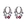 Zircon Hoop Earrings